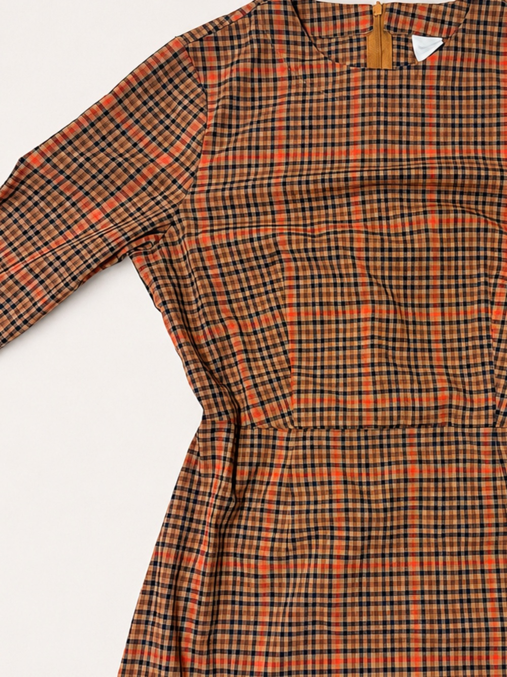H&M Plaid Long Sleeve Dress Size 10 - Picture 2 of 5